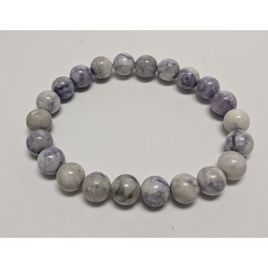 Tiffany Stone Bertrandite for spiritual growth Beaded Crystal Stone Bracelet