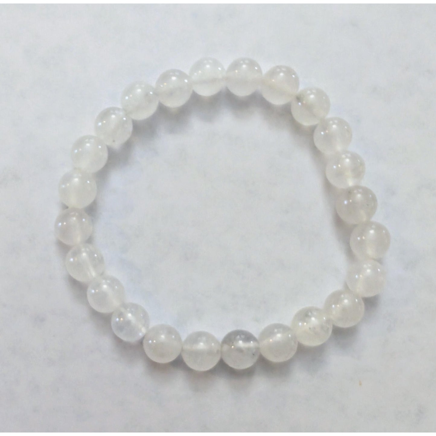 Moonstone Beaded Bracelet, 7" 8mm, Protective and lovely!