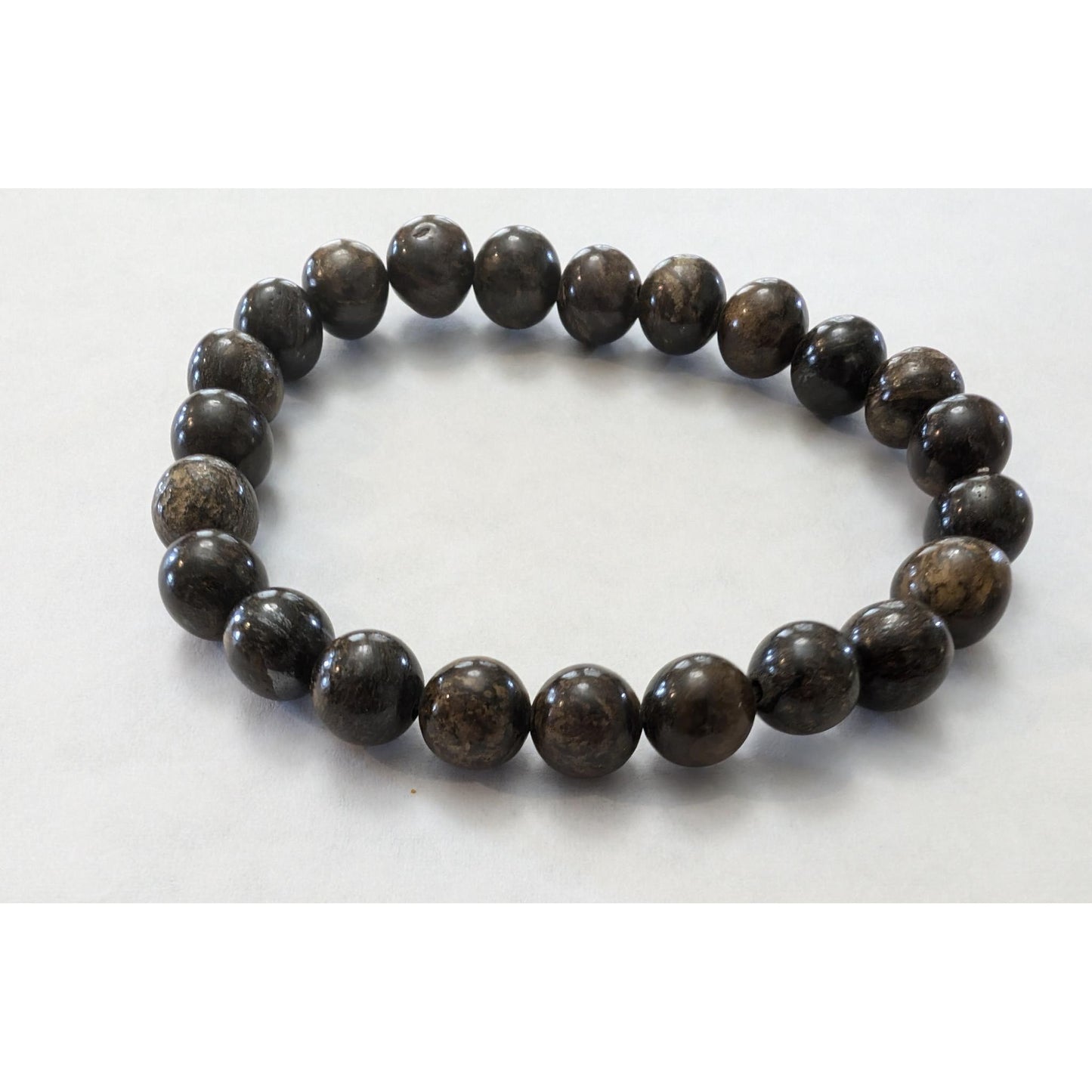 Bronzite Beaded Bracelet for Focus and Calming