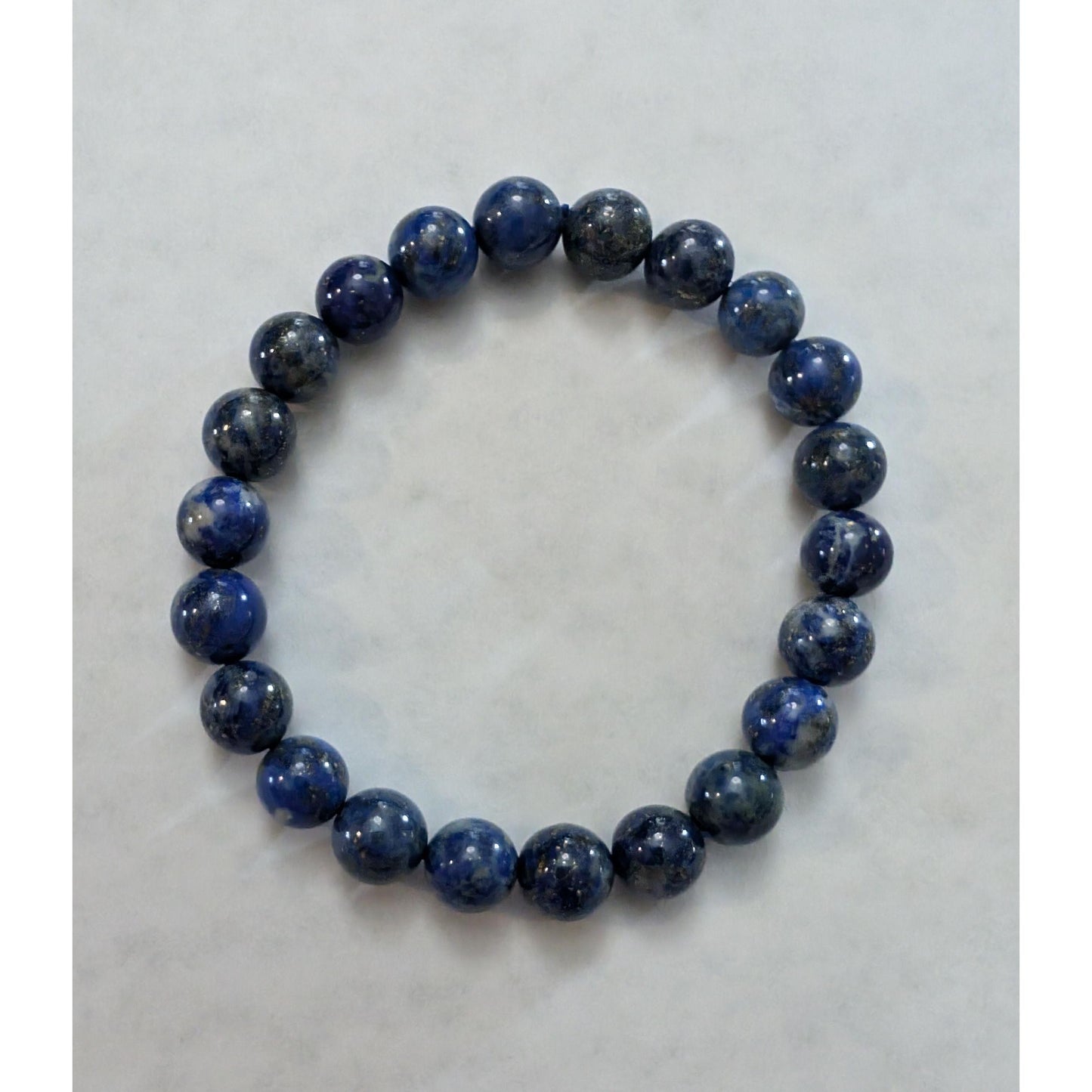 Lapis Lazuli for Calming Beaded Crystal Stone Bracelet