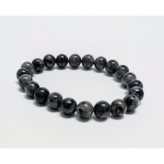 Larvikite Beaded Bracelet for Protection and Grounding