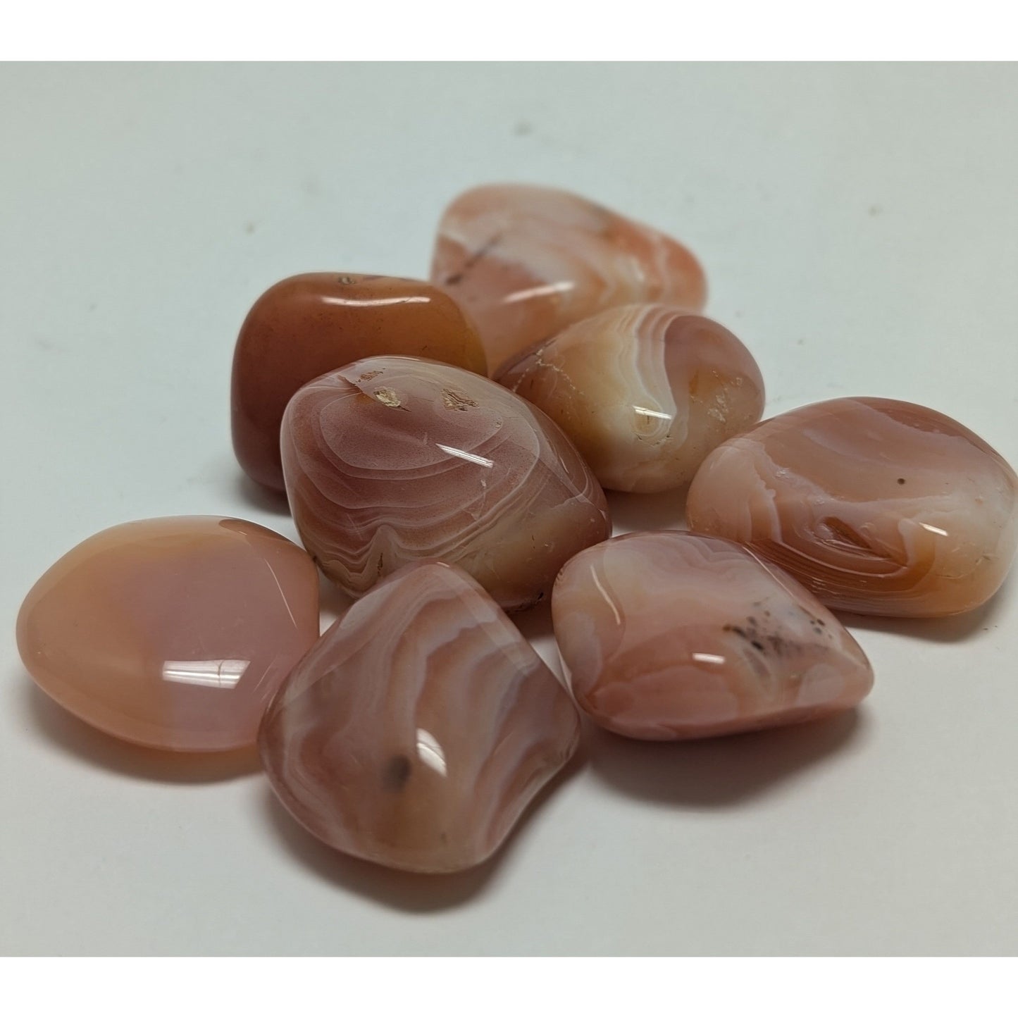 Botswana Agate "Peaches and Cream" for healing grief and loneliness