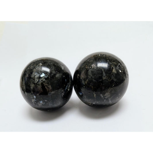 Larvikite Sphere Plum Sized  for Protection and Grounding