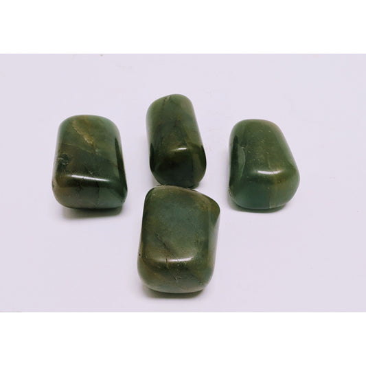 Bowenite tumbled 1" stone for Abundance and Wealth