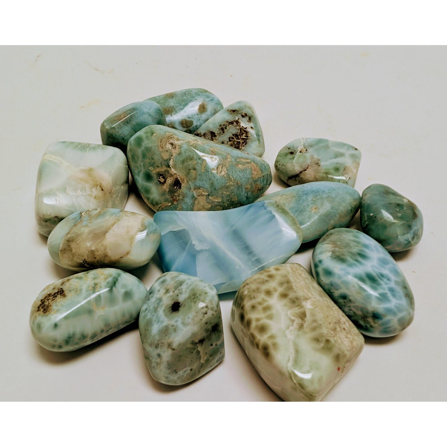 Larimar tumbled 1-1.5" good mother stone and healing