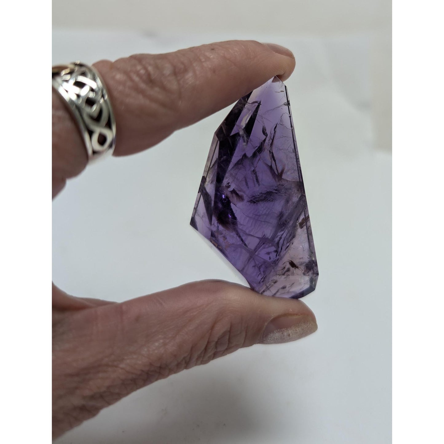 Dark Purple Amethyst 2.4" point, good for protection #A12