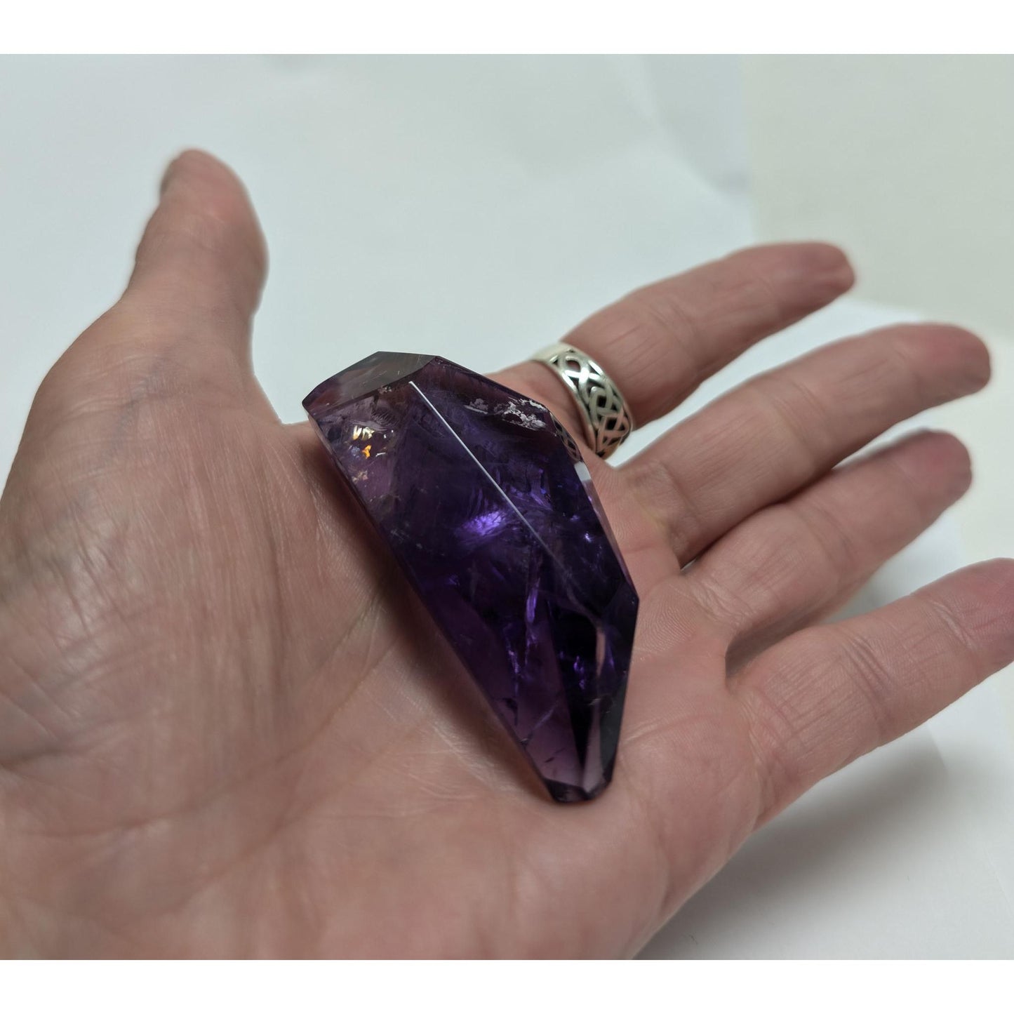 Dark Purple Amethyst 2.4" point, good for protection #A12