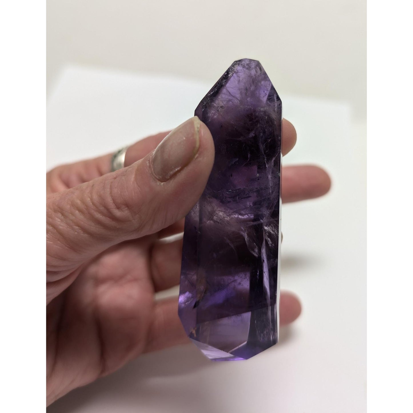 Dark Purple Amethyst 3.25" point, good for protection #A18