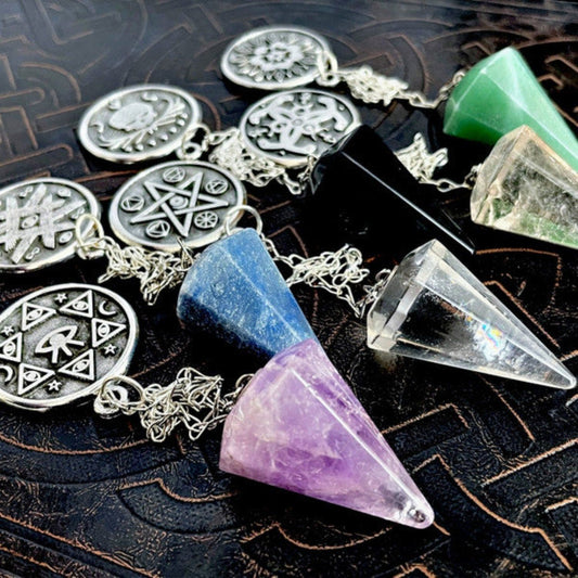 Pendulum Magick with Natural Crystals Designed by Christopher Penczak,