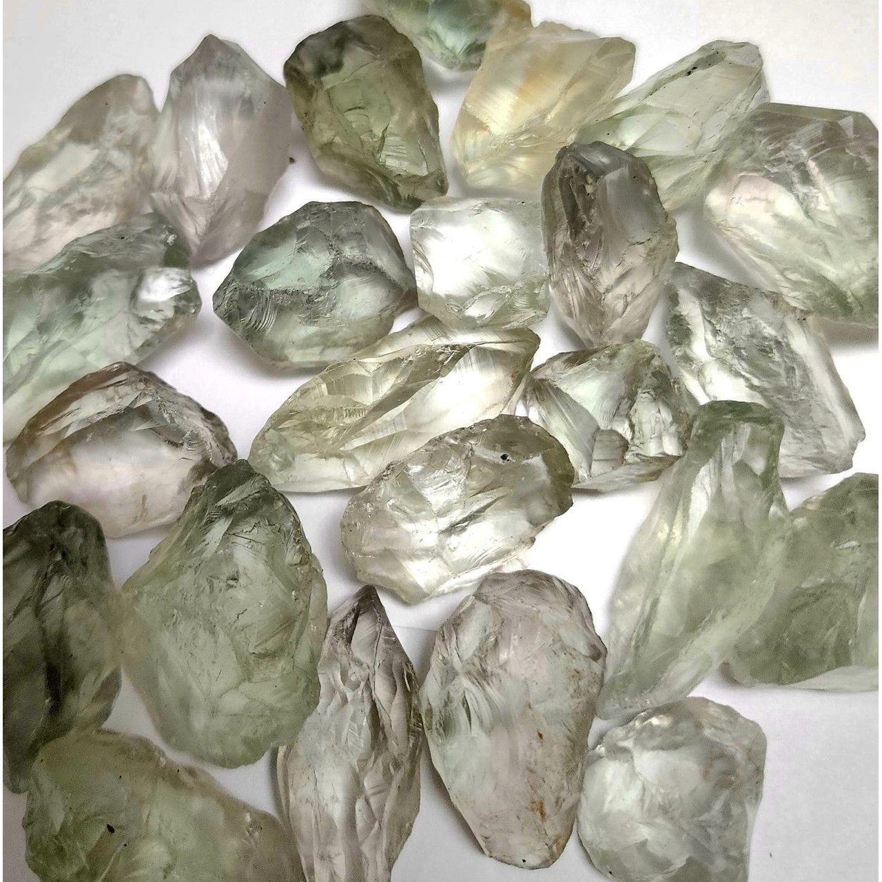 Prasiolite (Green Amethyst), Large Rough about 1"-2"