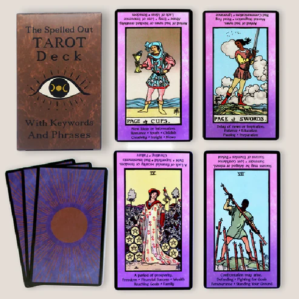 The Spelled Out Tarot Deck-The Best Tarot Deck for Beginner Tarot Readers