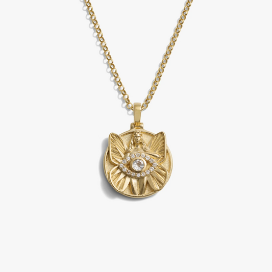 Goddess Psyche with Evil Eye Necklace