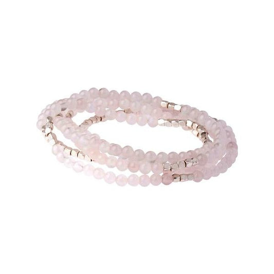 Rose Quartz Wrap Gemstone Bracelets/Necklace/Anklet