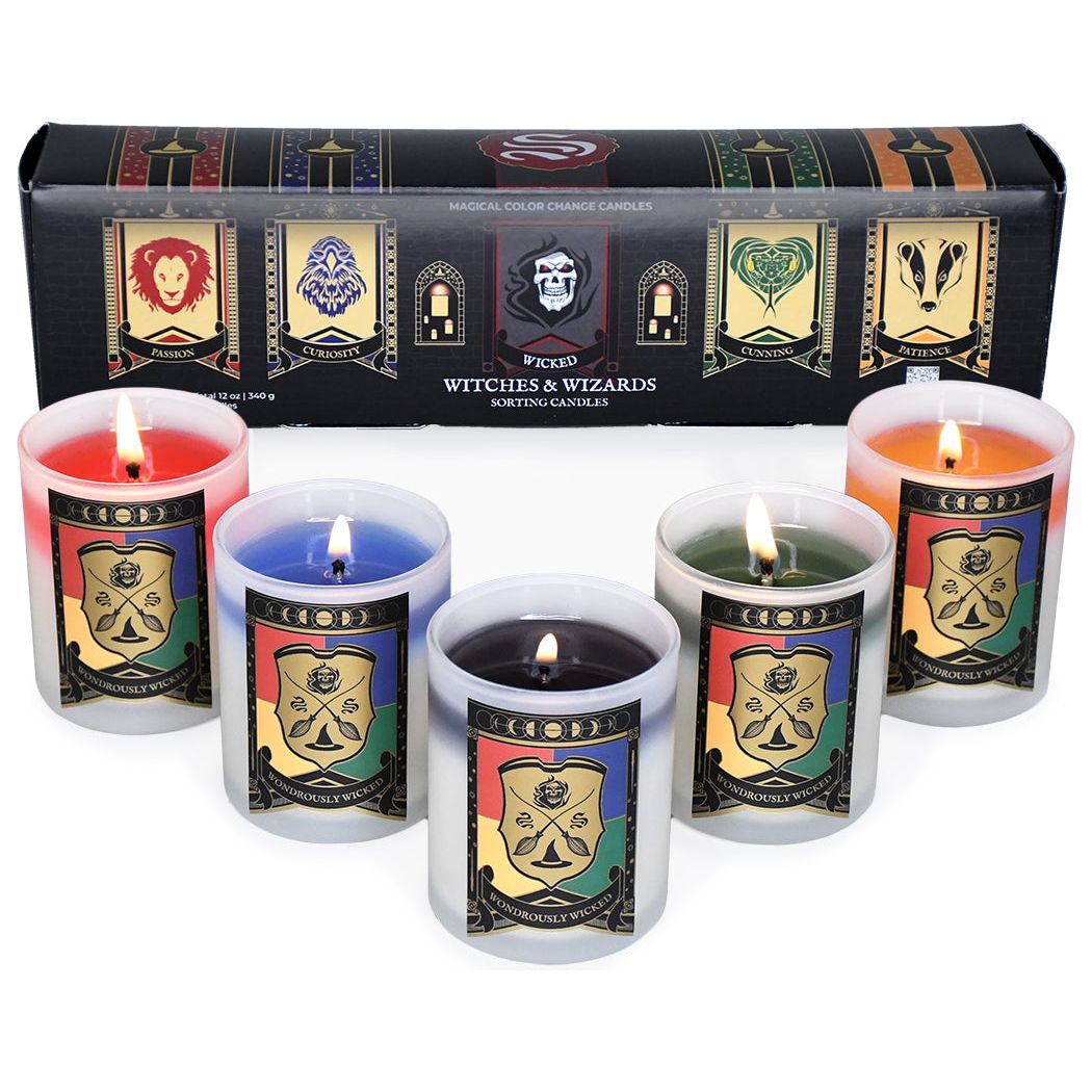 Magical Witches & Wizards Color Changing Votive Sorting Candle Set – 5pk