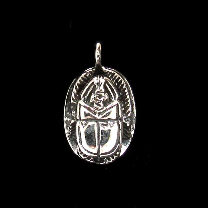 Sterling Silver Scarab Pendant