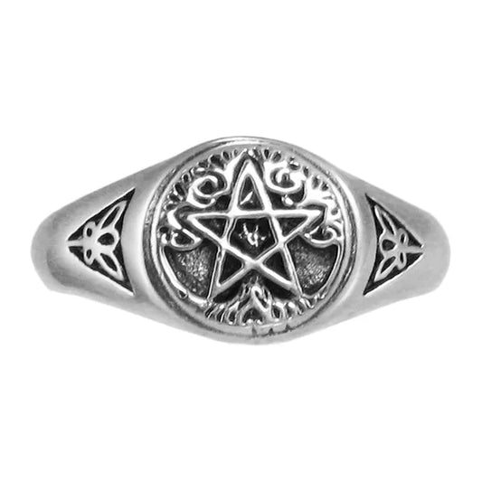 Coffin Locket Poison Ring Sterling Silver