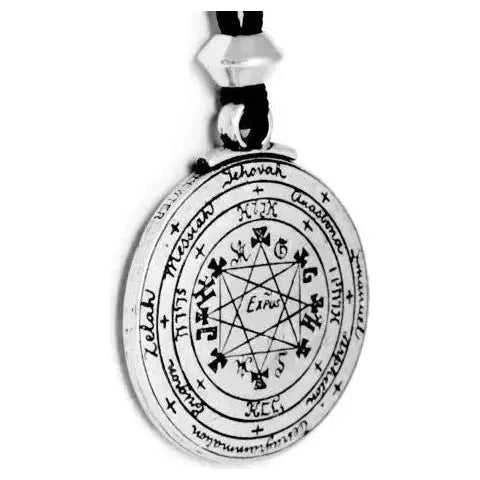 The Pentacle of Solomon Talisman Pewter Pentacle Pendant
