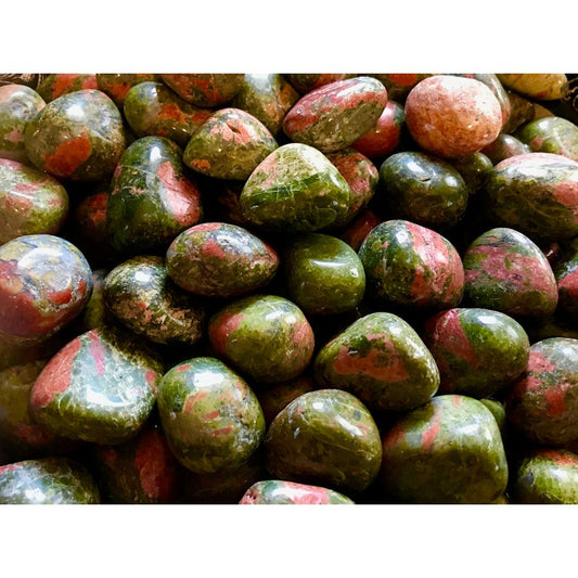 Unakite, Tumbled and Polished 1"