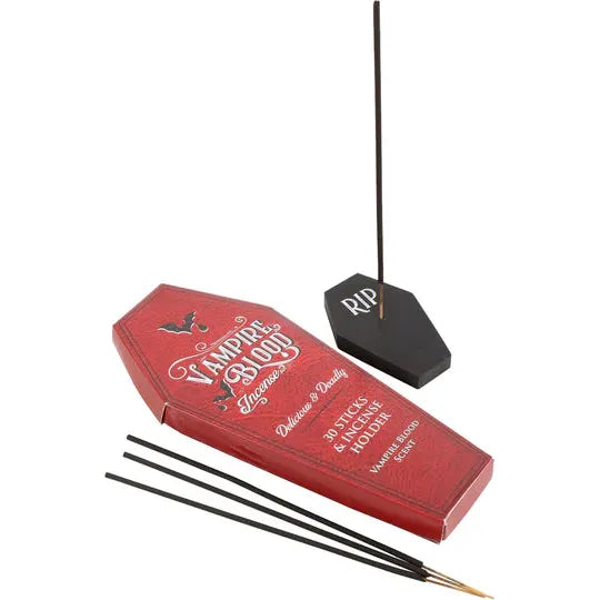 Vampire Blood Incense Sticks and Coffin Holder