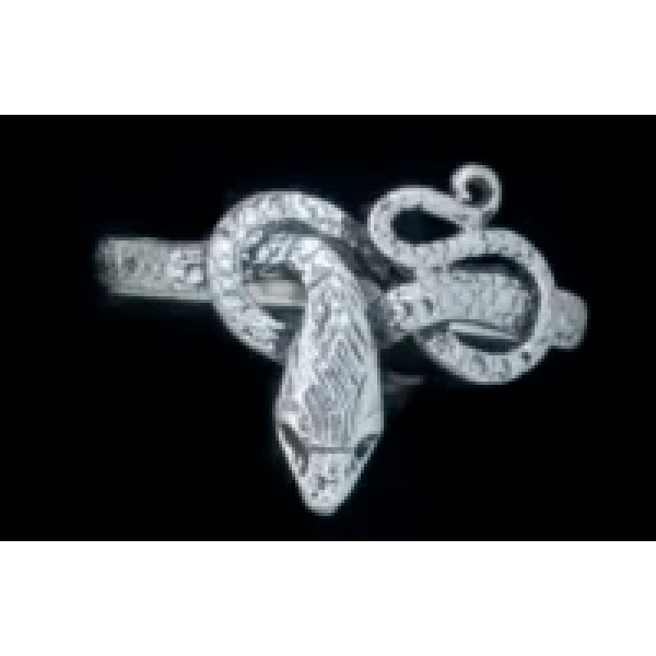 Sterling Silver Coiled Snake Ring