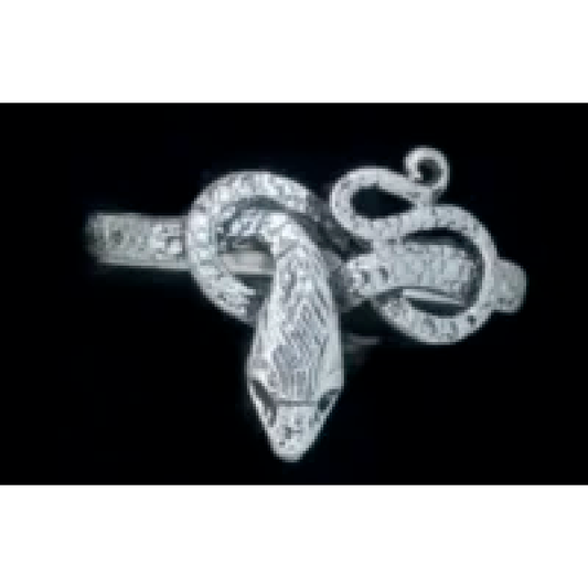 Sterling Silver Coiled Snake Ring