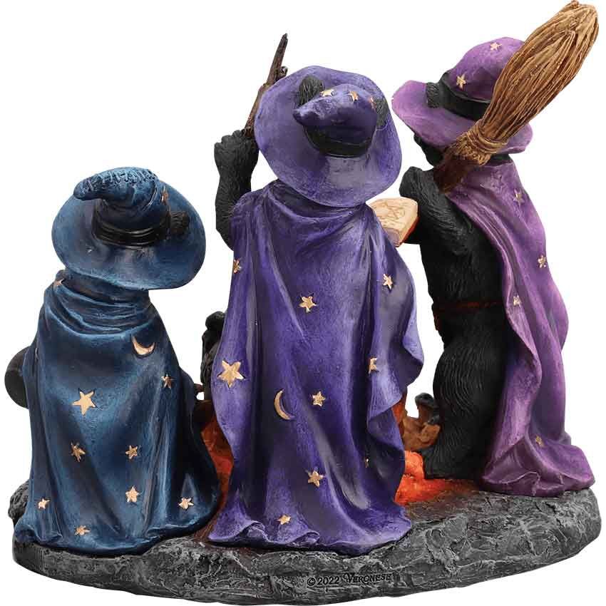 Lisa Parker Magical Cat  Black Cats and Cauldron Statue