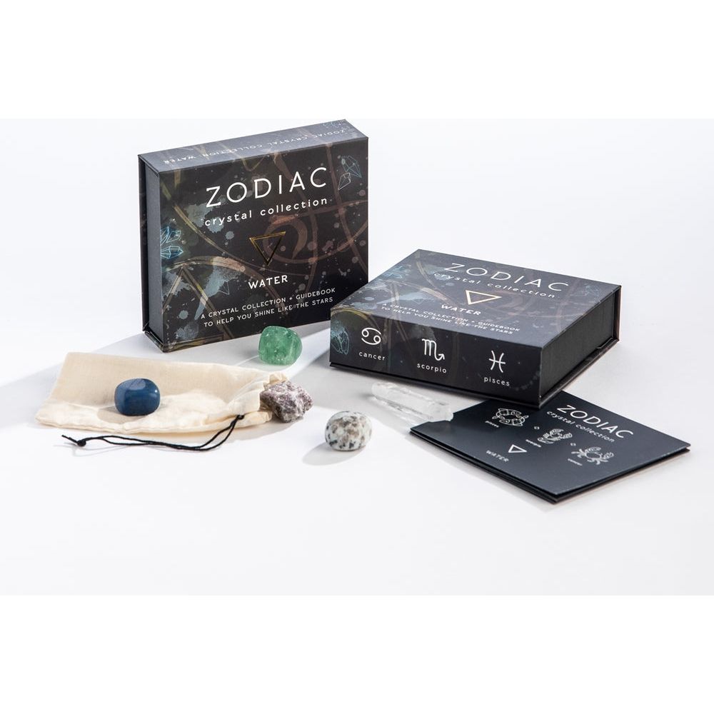 Zodiac Crystal Collection Water Elemental Set: Pisces, Scorpio, Cancer