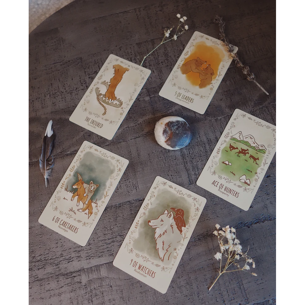 The Wild Wolf Tarot Deck by Briona Jolie Saas Small Press