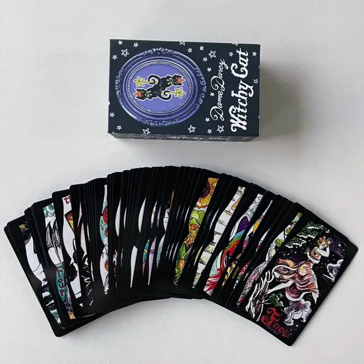 Witchy Cat Tarot Deck by Dame Darcy, small press