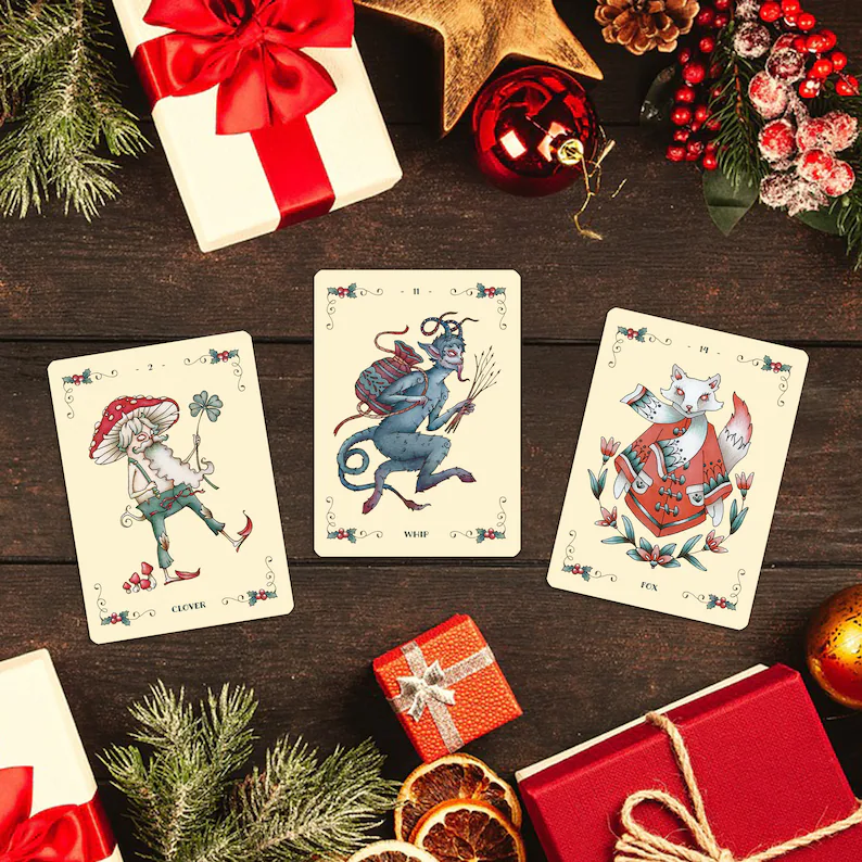 Yuletide Tales Lenormand Yule Divination Deck by Faina Lorah