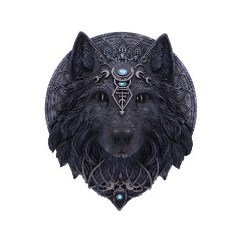 Wolf Moon Dark Gothic Magical Wolf Moon Wall Hanging Plaque