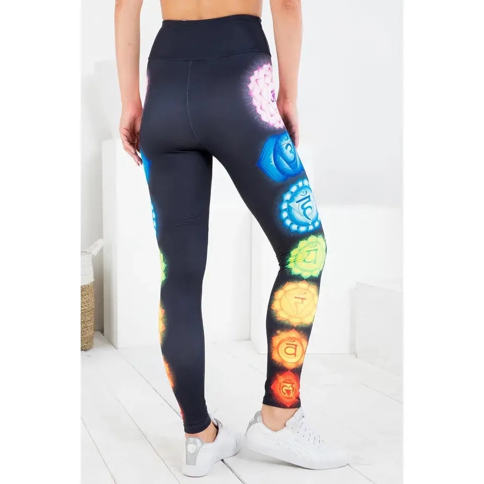 7 Seven Chakra Print Legging Yoga Pants S-L