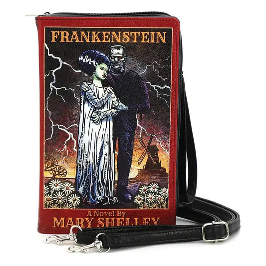 Bride + Frankenstein Book Clutch Bag