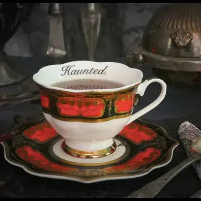 Haunted Cup and Saucer by Miss Havishham Curiosities