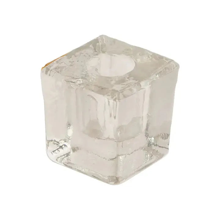 Clear Glass Mini-Candle Holder