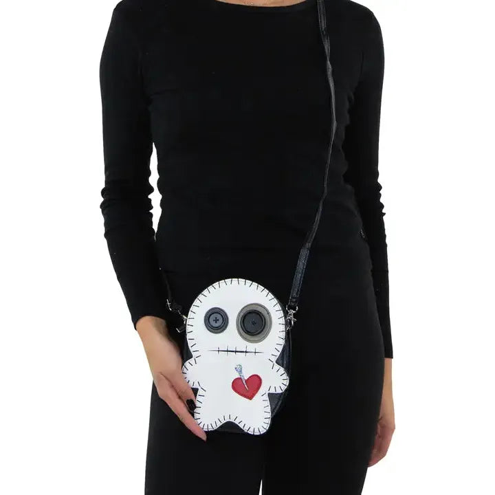 Stitched Voodoo Doll Crossbody Bag