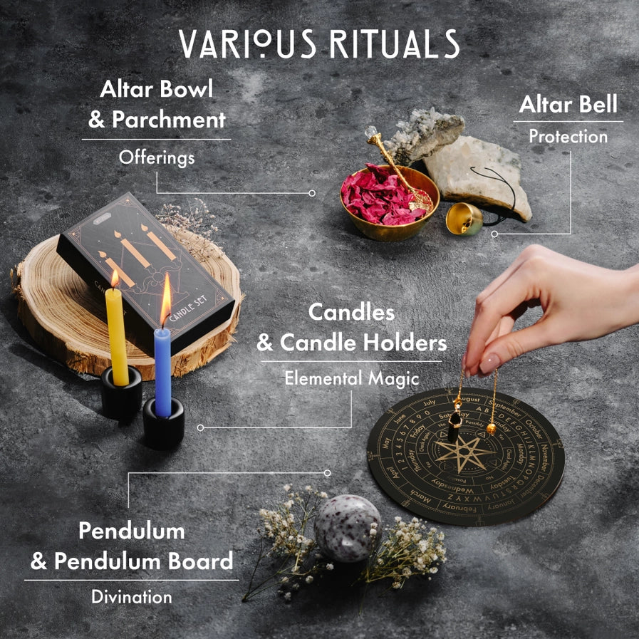 Beginning Altar Witchcraft Kit 77 Pcs