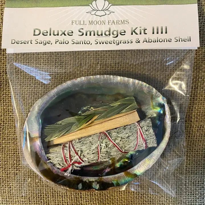 Deluxe Smudge Kit 4 : Desert Sage, Palo Santo, Sweetgrass