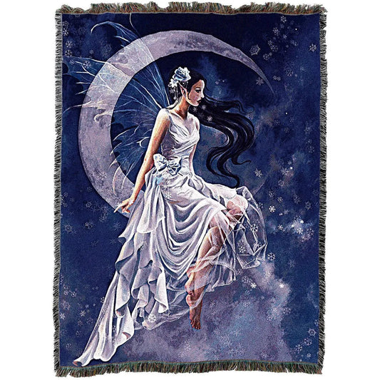 Frost Moon Tapestry Blanket By Nene Thomas