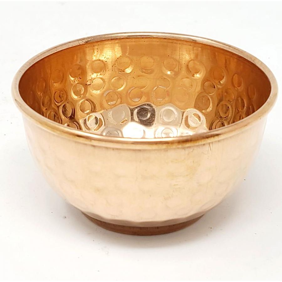 Copper Offering Bowl 2"D - Hand Hammered Style