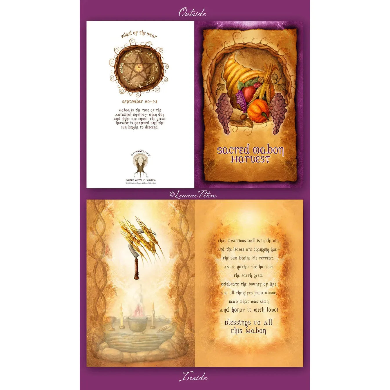 Mabon Autumnal Equinox Sabbat Card