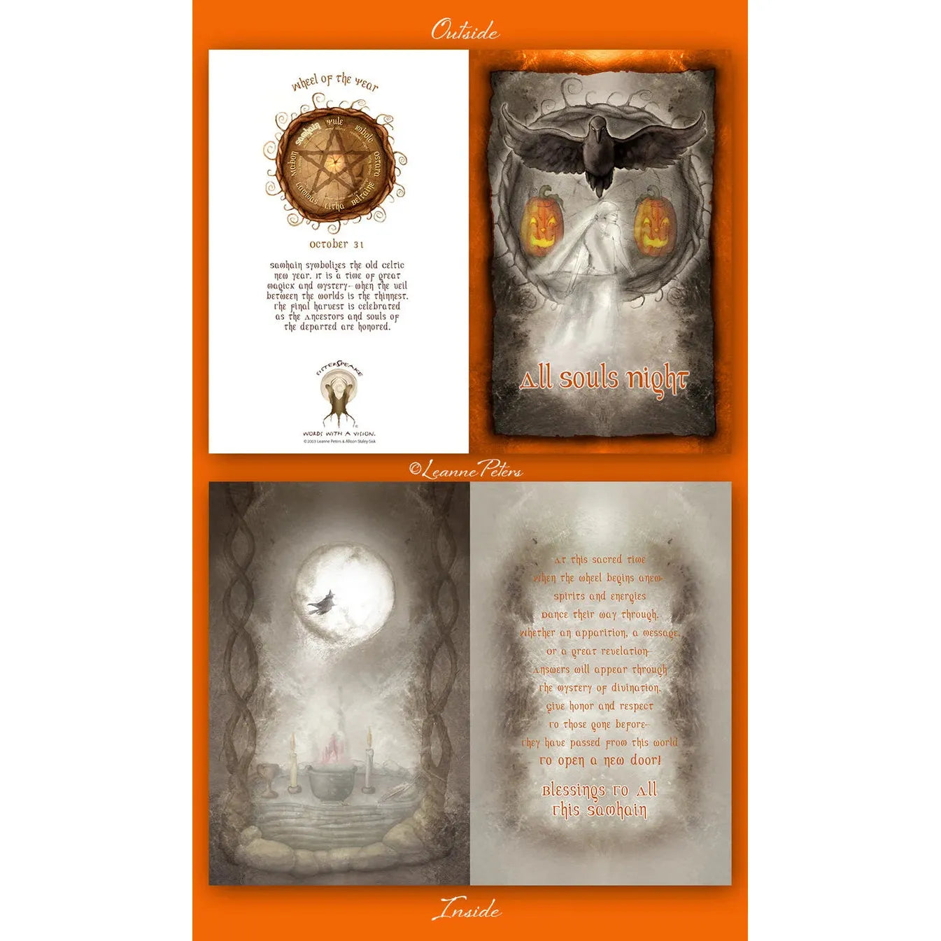 Samhain Halloween Sabbat Card