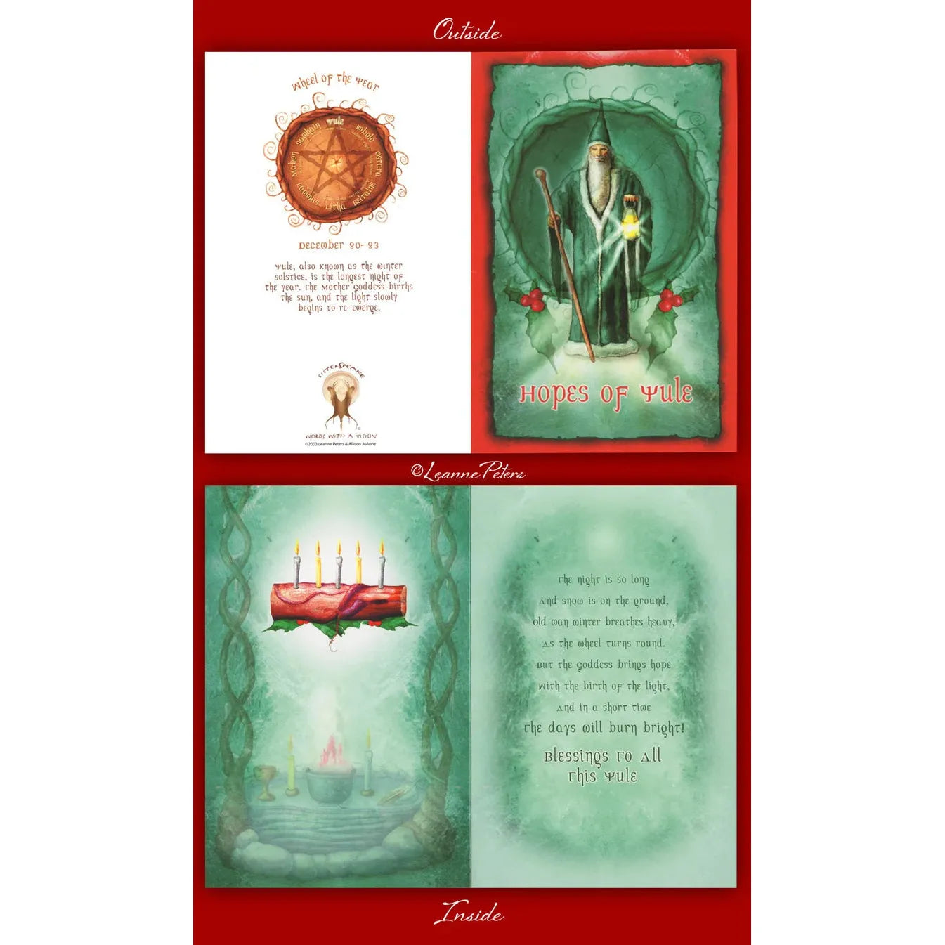 Yule Winter Solstice Sabbat Card