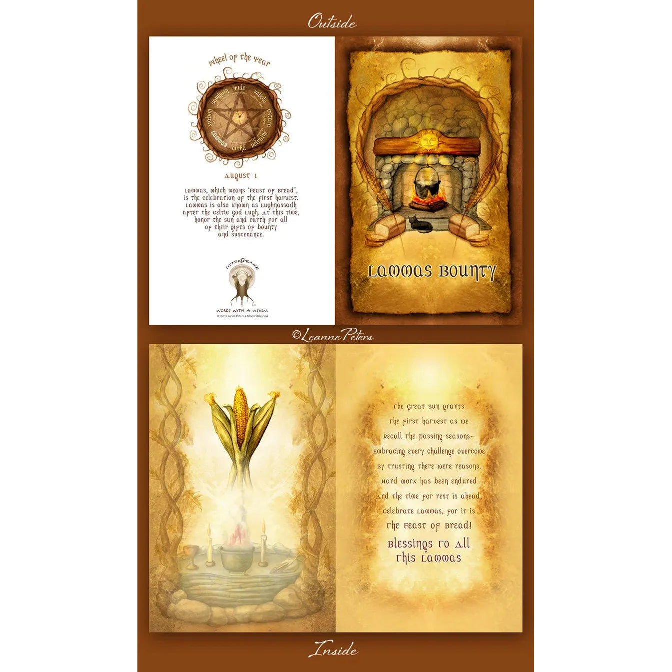 Lammas  Lughnassadh Sabbat Card