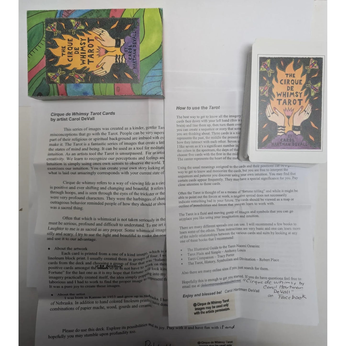 Cirque De Whimsy Tarot Deck by Carol Hartman Devall