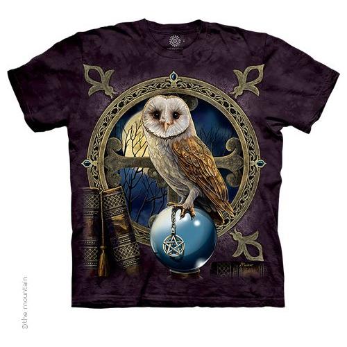 Spell Keeper Tee Shirt by Lisa Parker Owl Crystal Ball Pentacle