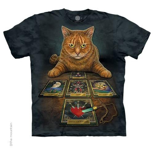 The Reader Tee Shirt by Lisa Parker Tabby Cat Reading Tarot