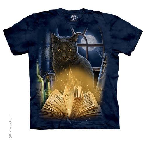 Bewitched Tee Shirt by Lisa Parker Black Cat Book of Shadows