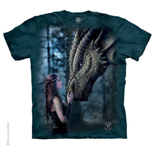 Once Upon a Time Dragon Tee Shirt by Anne Stokes