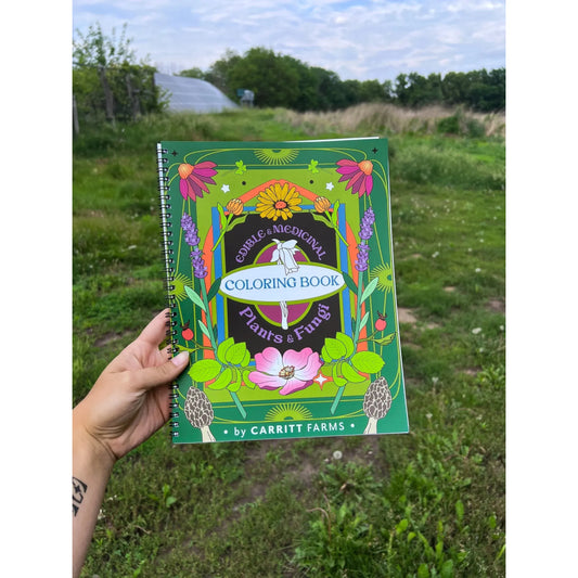 Edible & Medicinal Plants & Fungi Coloring Book